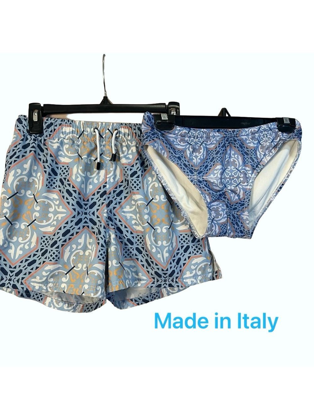 I Malandrini Geometric Chic Swim Set (Made in Italy)